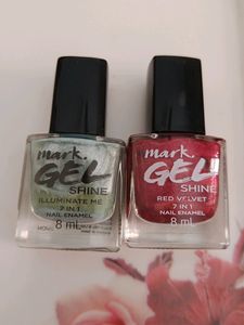 Avon Mark Gel Shine Combo 2 Big Nail Paints