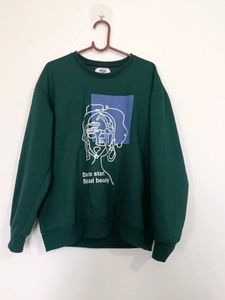 Green Graphic Sweatshirt