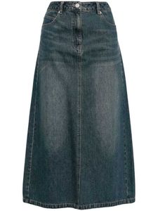 Classic Denim Maxi Skirt