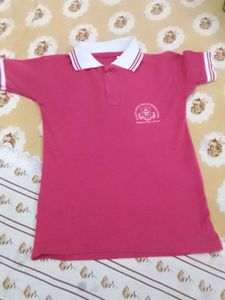 Vibrant Pink Polo T-Shirt for Boys