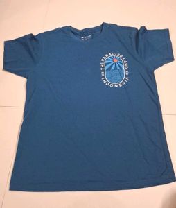 Blue "The Paradise Land Indonesia" T-Shirt
