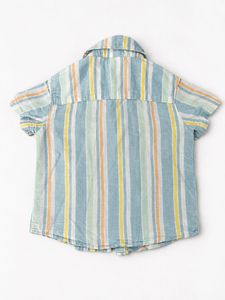 Striped Short Sleeve Button-Up Shirt
