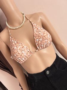Floral Triangle Bikini Top (32-33 bust)