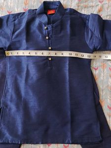 Kids Navy Blue Kurta Set