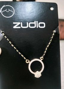 ✨ Zudio Elegant Black &amp; Gold Mangalsutra Necklace