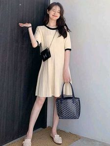 Cream Knit Midi Dress