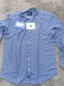 Men's Casual Band Collar Shirt