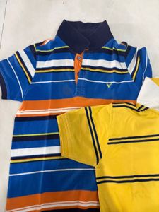 Boys combo of two Striped t shirts