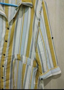 Striped Button-Down Shirt