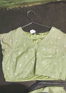 Green Embroidered 3 piece set