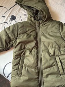 Olive Green Puffer Jacket