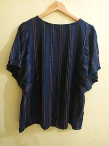Umbrella Sleeves Nevy Blue Top