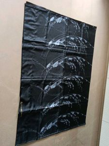 Elegant Black Sareewith Rice Grain Print