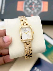 Elegant Gold Tone Guess Watch