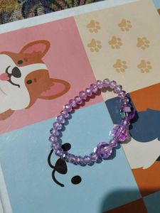 Sparkling Purple Crystal Necklace &amp; Bracelet Set