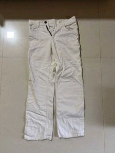 Classic White Straight Leg Pants