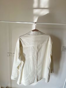 OVERSIZED White Solid Casual Shirt