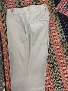 Beige Straight Leg Pants