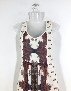 Off White Printed Dress(Women’s)
