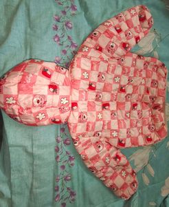 Cute Pink Bear &amp; Strawberry Print Jacket
