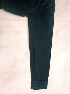Men's Black Button-Down Shirt