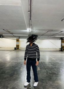 winter Striped Men's Pullover Sweater