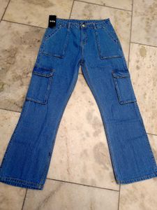 new Blue Cargo Jeans