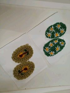 Handmade Crochet Flower Hair Clips