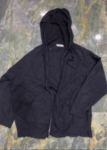 Black Zip-Up Hoodie