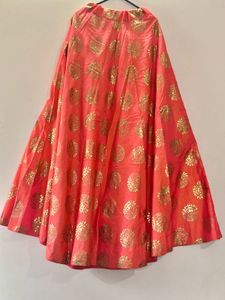 Beautiful Coral Ethnic Skirt