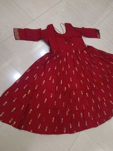 Elegant Red Ethnic Gown
