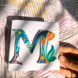 Handcrafted Quilling Paper Initial “M”