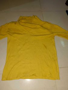 Green V-neck Polo T-Shirt