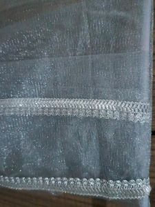 trending silver transparent net dupatta