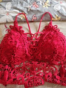 Red Lace Bralette