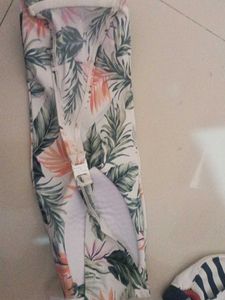 Tropical Print Bikini Top