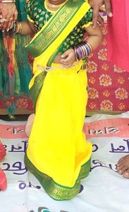 yellow saree for kids