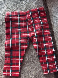 Red Plaid Baby Leggings