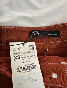 NWT ZARA Rust Skirt
