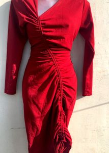 Bodycon Fitted adjustable Red Classic Dress❤️