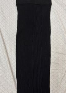 Zara Ribbed Pencil Midi Skirt