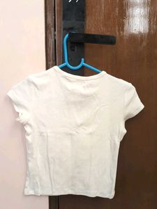 Cute Lemon Print White T-Shirt