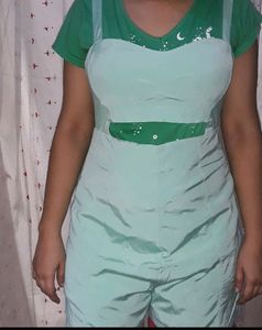 Beautiful Sea Green Short Jump Suit Size S