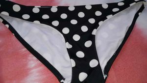 Black Polka Dot Bikini Bottoms