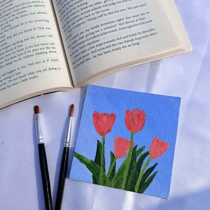 Tulip Painting On Canvas