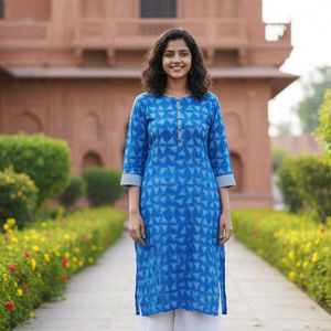 Blue printed Kurti