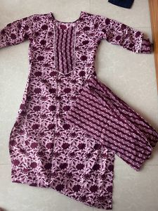 Maroon Kurti Set For Sale