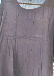 Elegant Navy Blue Embroidered Kurta