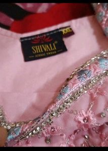 Beautiful Pink Sequined Anarkali Kurta Set
