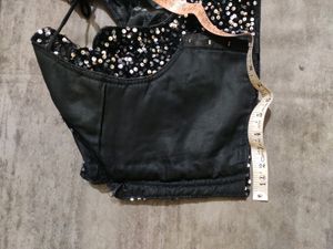 Black Sequin Blouse